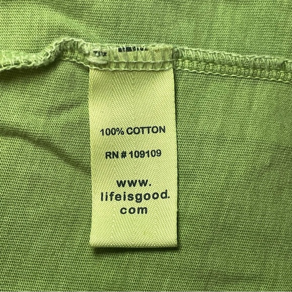 Life Is Good Green Shamrock On T-Shirt Large 100% Cotton St. Patrick’s Day - Picture 6 of 9